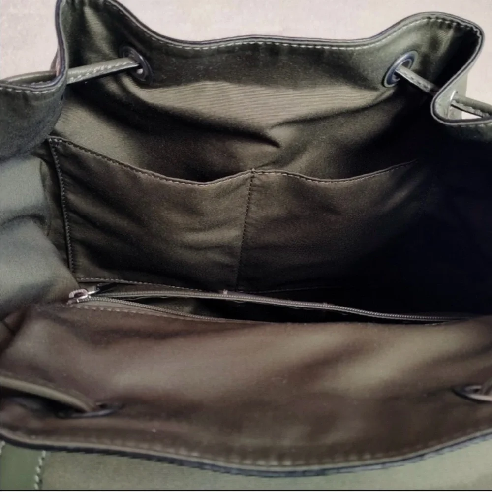 Coach Surplus Green Pebble Leather Pennie Backpack - Picture 10 of 11